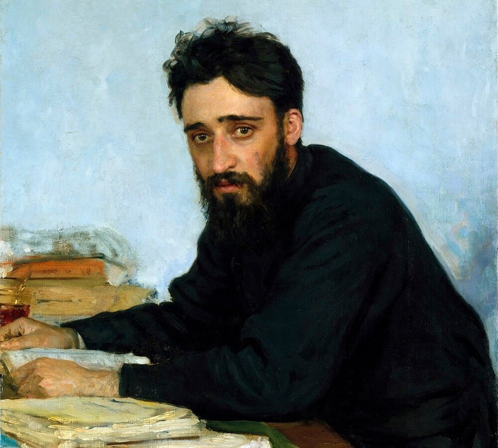 Дядя Владимира Гаршина - Всеволод Гаршин, портрет работы Ильи Репина