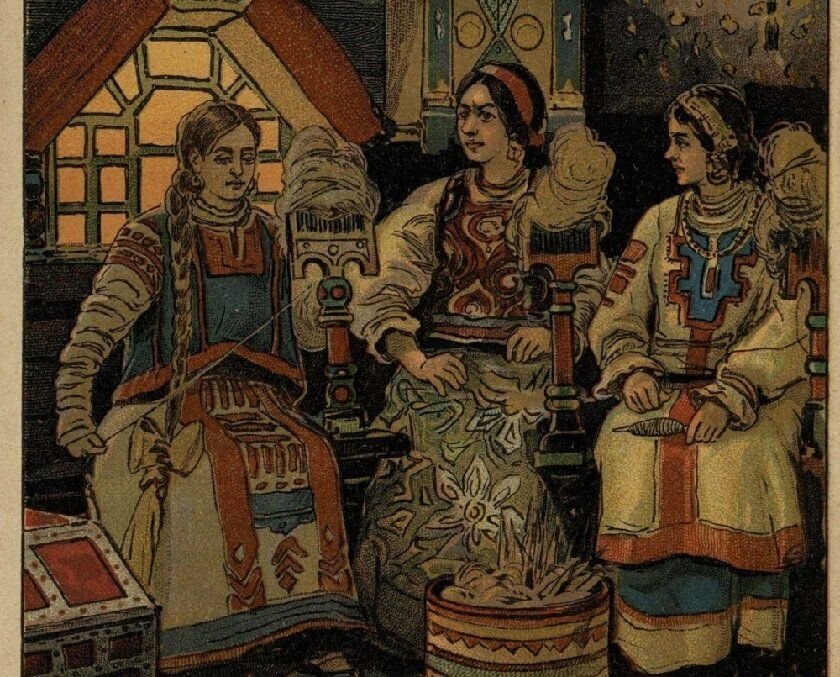 Незамужние девушки проводили большую часть времени дома.