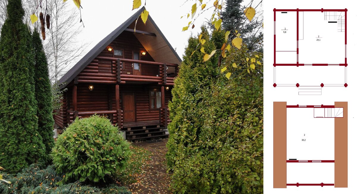    Фото дома и планировки помещений