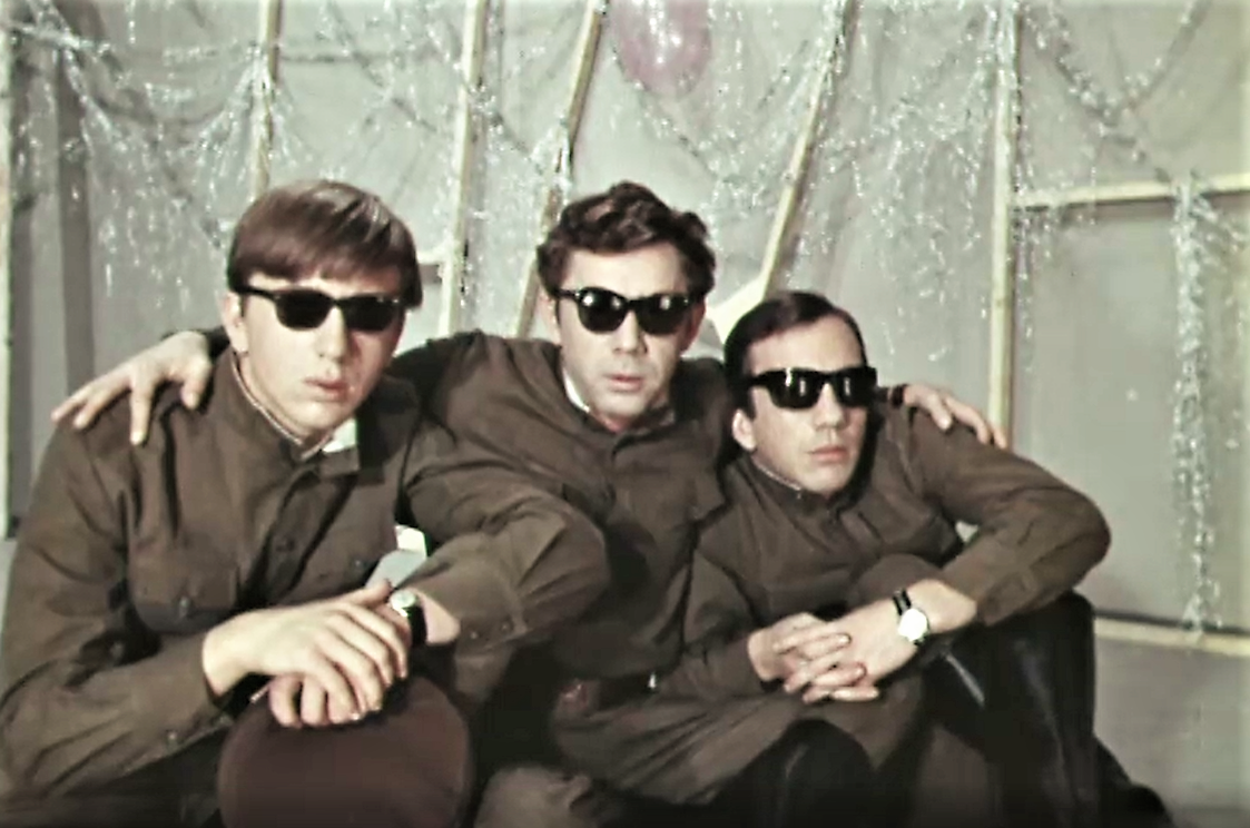 Е.Стеблов, О.Анофриев и С.Крамаров в фильме-концерте "Похищение" (1969)