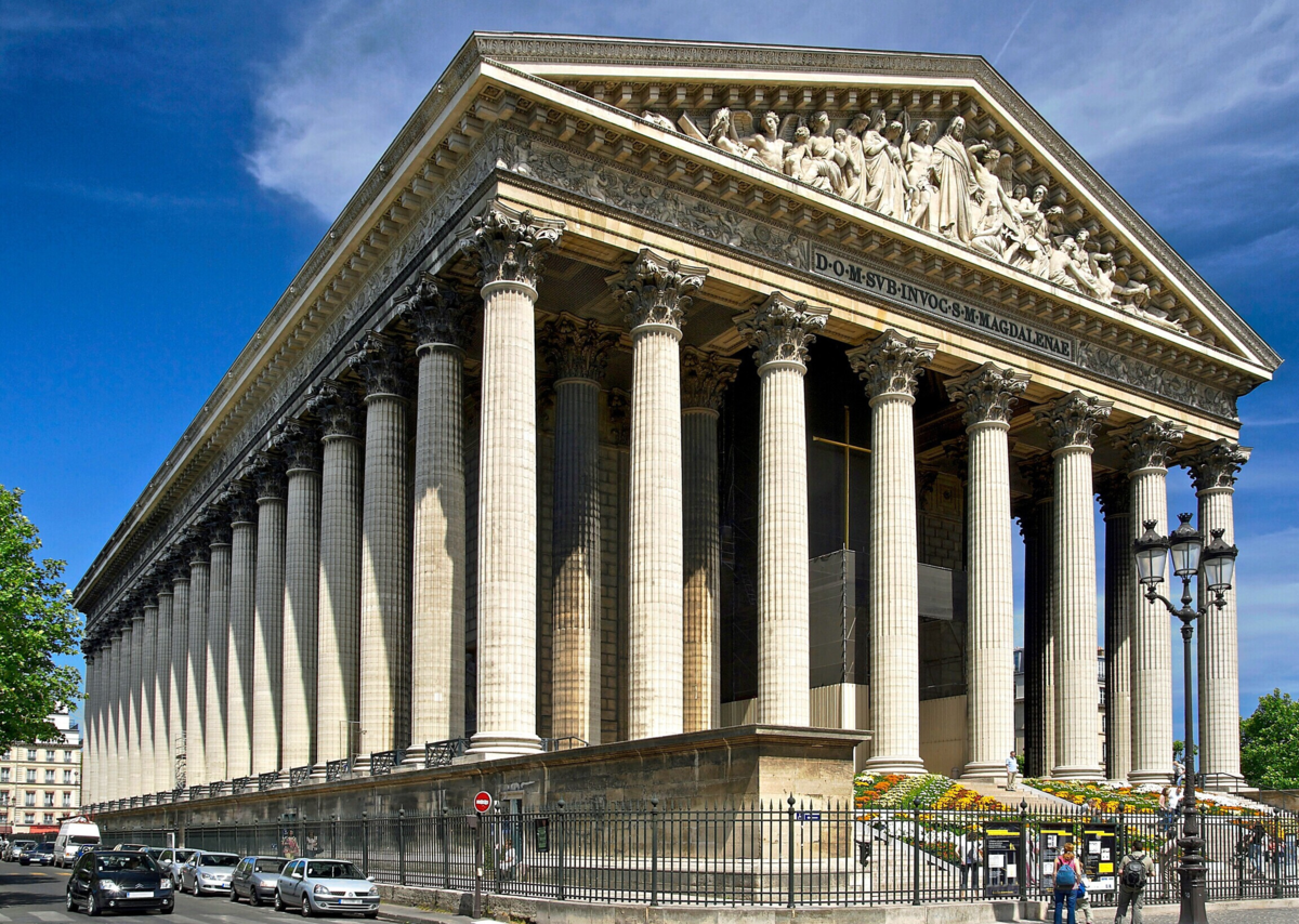 Классицизм античность. Церковь Святой Марии-Магдалины Франция. Церковь Святой Марии Магдалины в Париже.