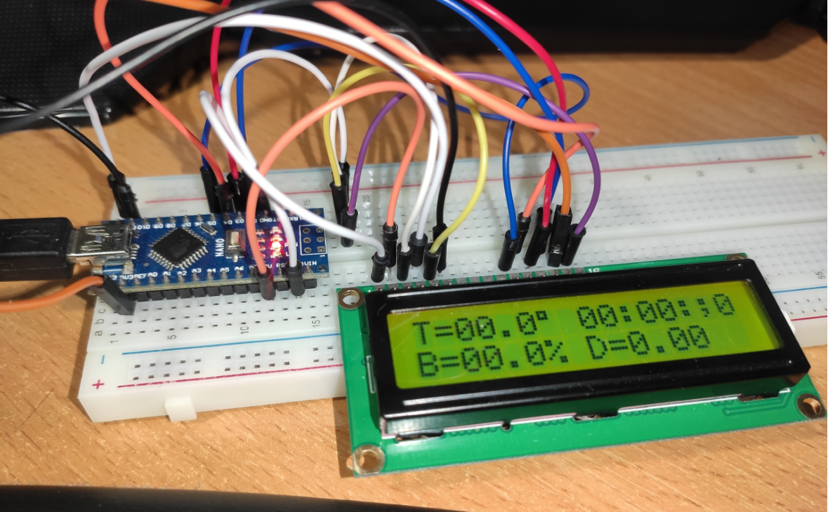 LCD1602 подключился