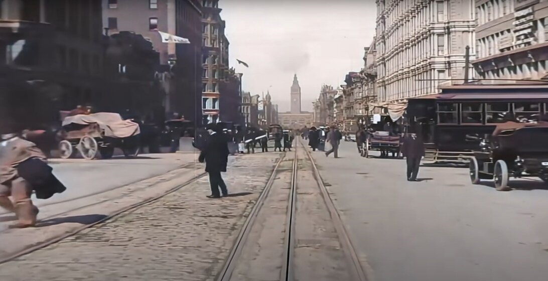 Трафик в 1910 году