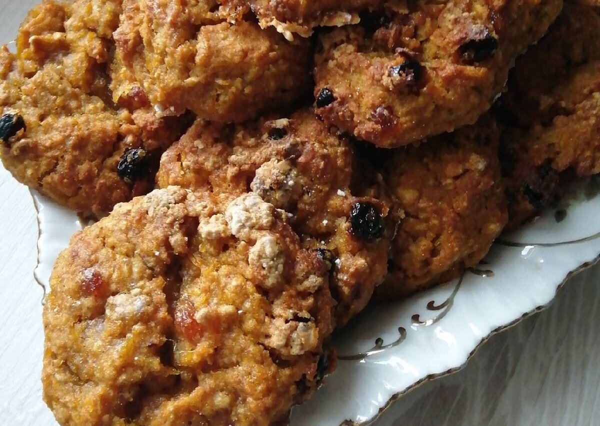 Домашнее печенья с изюмом и орехами🍓🍓🍓🍓🍓🍓🍓🍓🍓Два простых и быстрых  рецепта. | Домашняя кухня Натали | Дзен