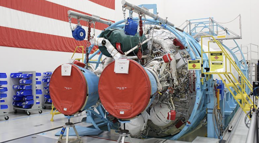 Разгонный блок " Vulcan Centaur", приводимый в действие двумя двигателями RL10. Фото: Aerojet Rocketdyne