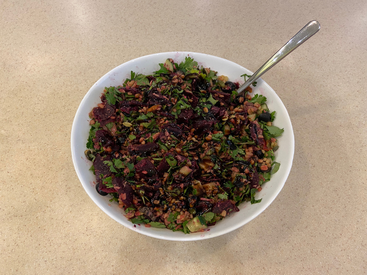 Вот такой салат у меня получился