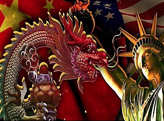 Китай против США. Фото Яндекс картинки