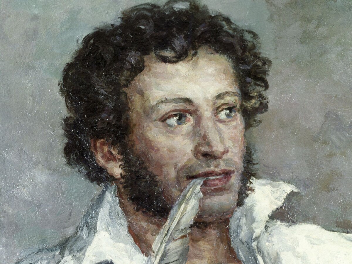 Пушкин в момент, когда его Муза посетила. Фото Яндекс.Картинки. 