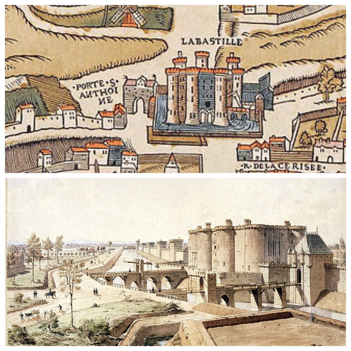 На карте 1552 года. Реконструкция средневекового вида.