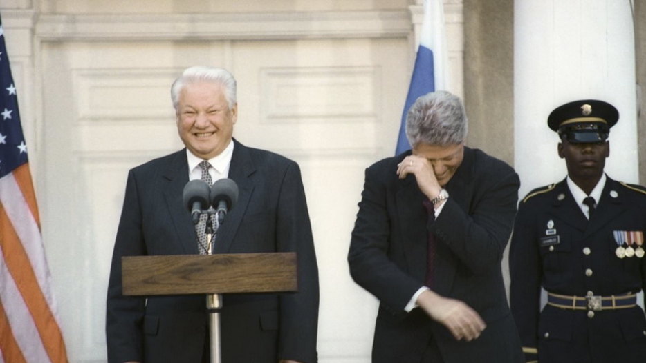 Ельцин и Клинтон в Вашингтоне 