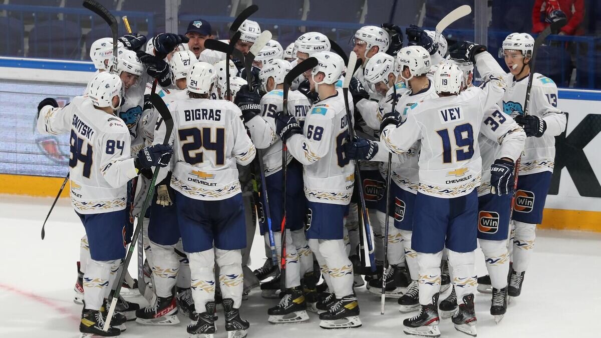    Хоккеисты "Барыса"© Фото : Пресс-служба хоккейного клуба "Барыс"