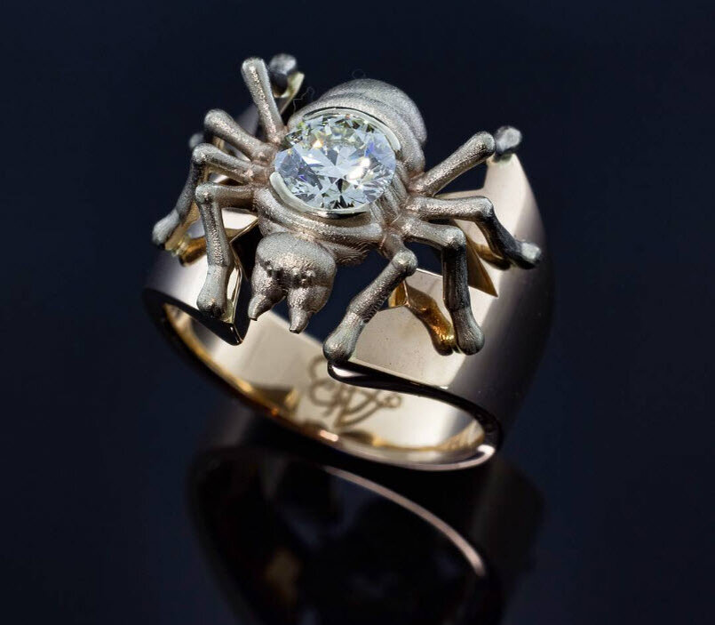 Мужское кольцо из серебра.