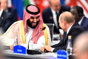    Фото: Мухаммеда Бен Сальмана Аль Сауда и Владимир Путин, edition.cnn.com Карина Романова
