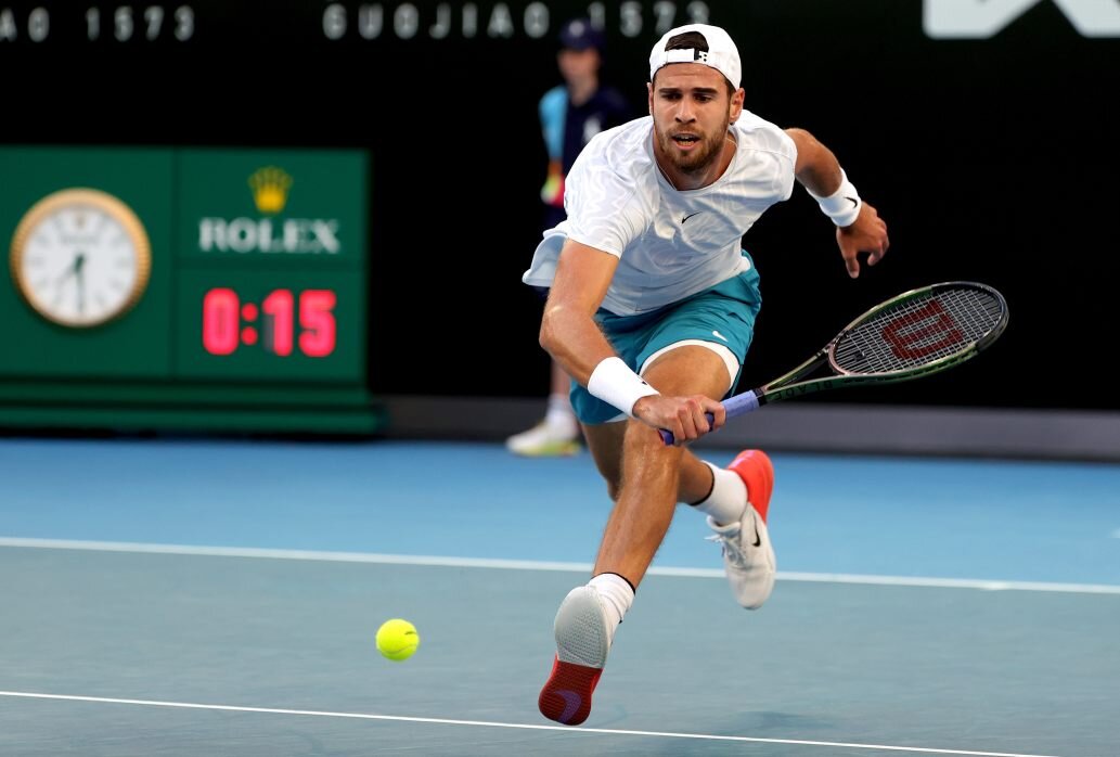 Теннис австралия опен хачанов. Карен Хачанов теннис. Карен Хачанов Australian open 2023. Карен Хачанов ITF. Карен Хачанов теннис рост.