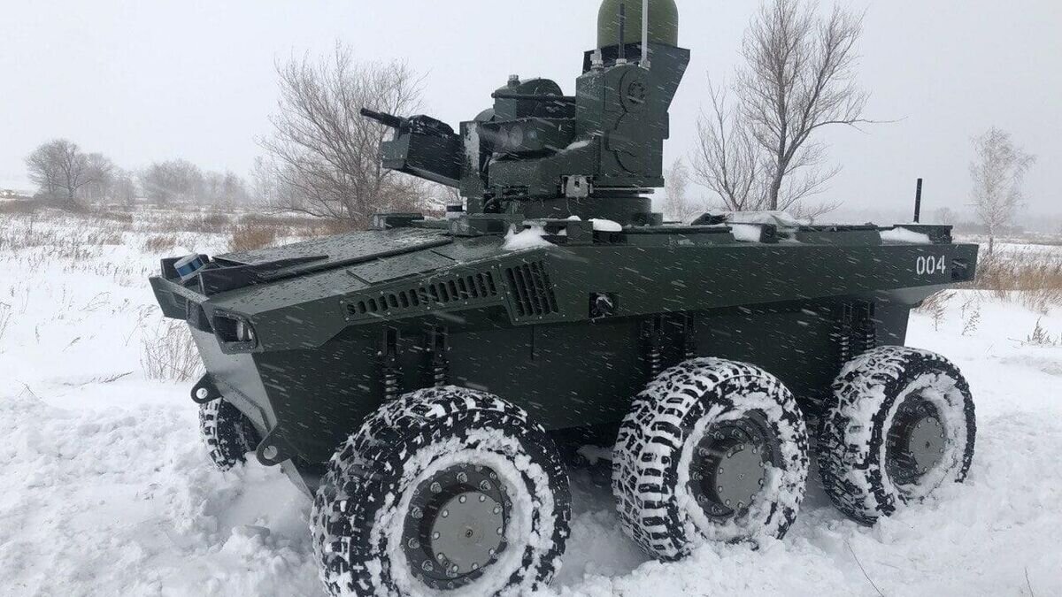    Российский робототехнический комплекс "Маркер"© Фото : предоставлено НПО "Андроидная техника"