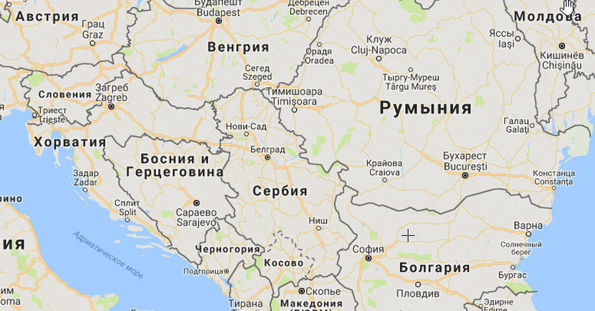Сербия на карте политическая карта