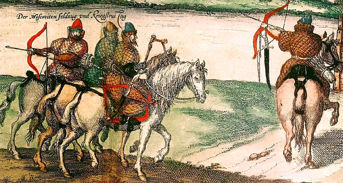 Русская дворянская конница. XVI век. © Public domain