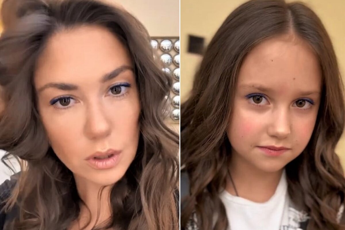     «Моя принцесса!»: дочь Агаты Муцениеце с цветными стрелками повторила ее бьюти-образ