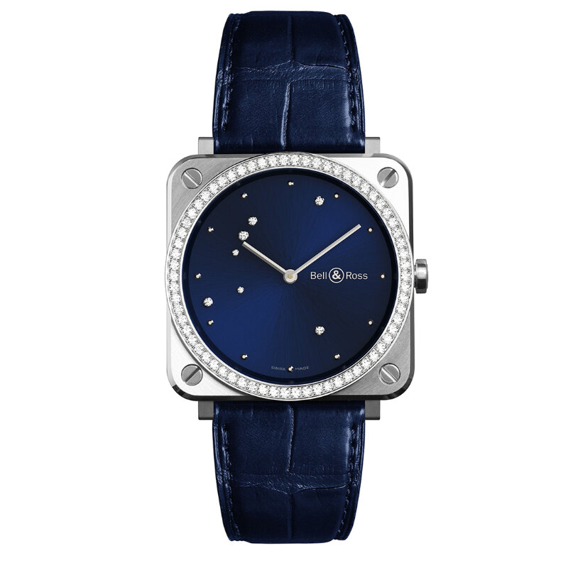 Часы Bell&Ross BR S с 39 мм корпусом из стали с бриллиантами и созвездием орла