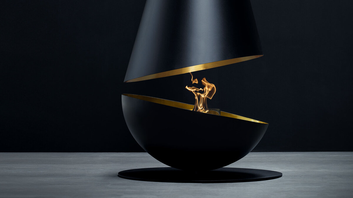 Напольный биокамин GlammFire Thales.