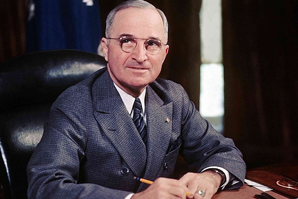Президент США Г. Трумэн, при котором началась Холодная война. Из открытых источников