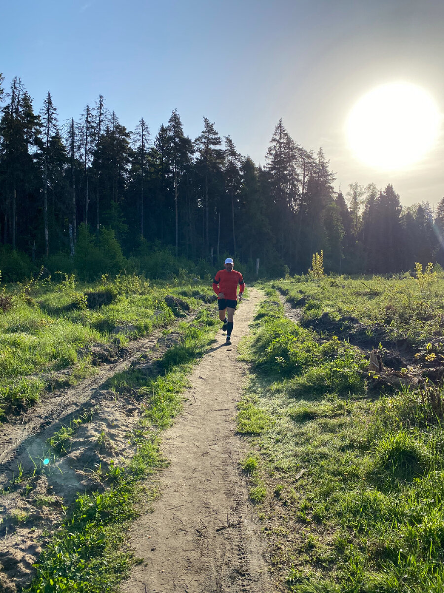 Фото автора на тренировке