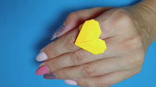 Оригами КОЛЬЦО Лягушка, Свинка из бумаги | Origami Paper Ring Frog & Pig