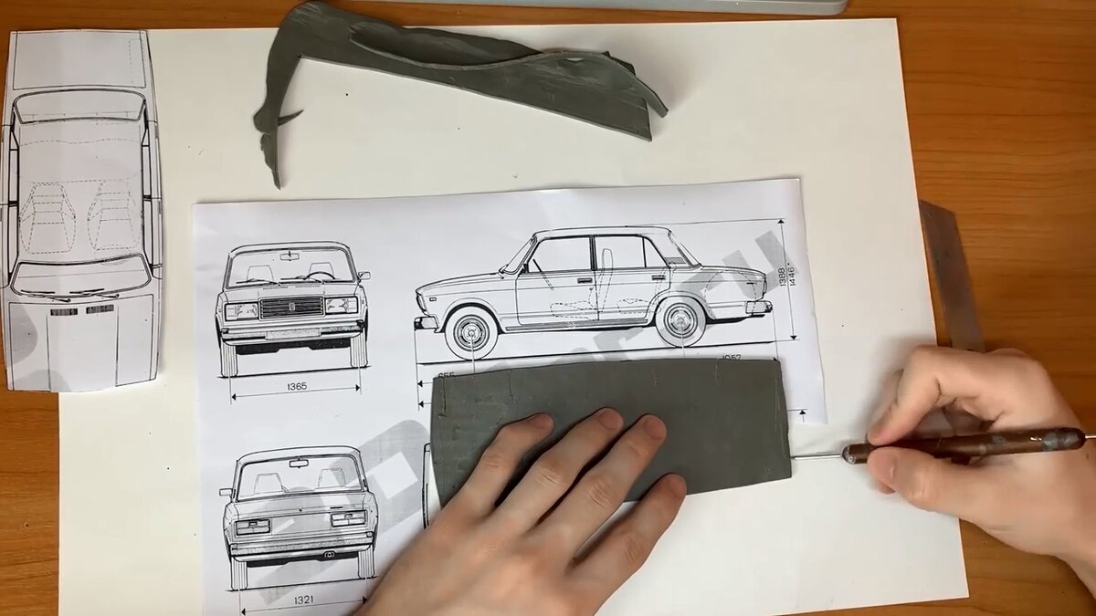 Модель машины из пластилина. С чего начать. 5 основых этапов HandMade Автомобили