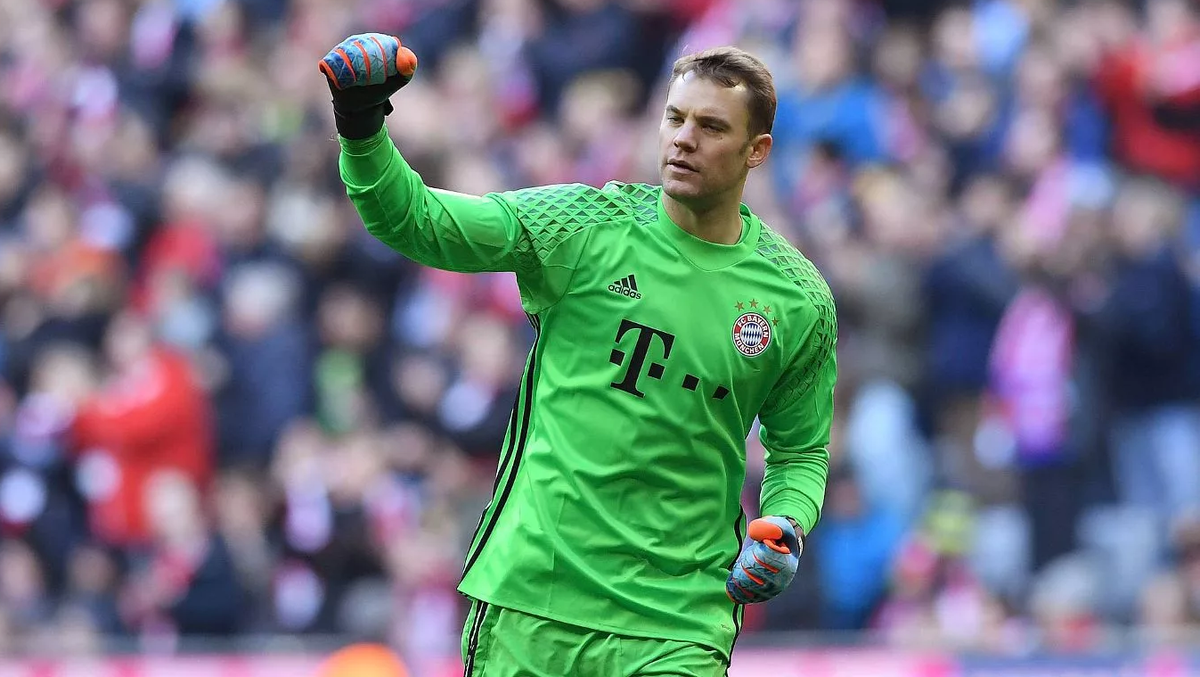 Мануэль Нойер в составе "Баварии". 