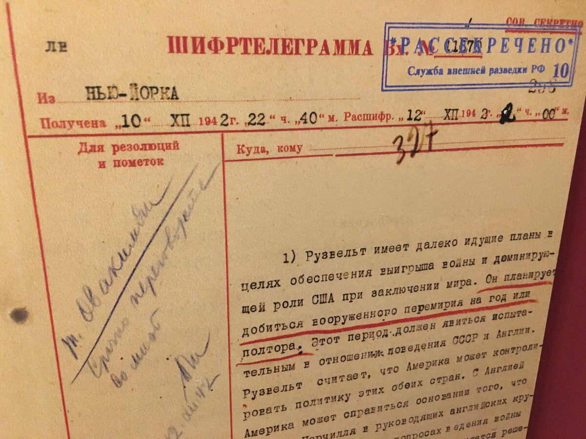 Шифртелеграмма, которой пользовался автор романа во время работы