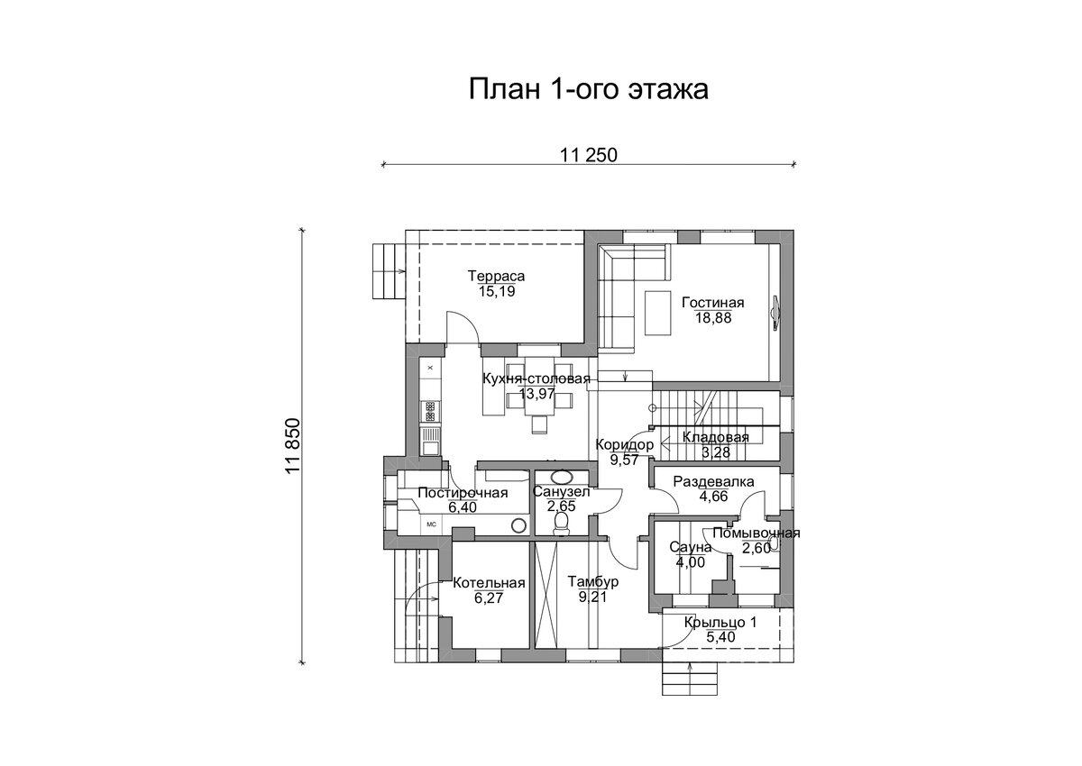 Дом 155 м2 под ключ из газобетона с дизайнерской отделкой. Проект и  стоимость строительства в конце 2021 года | Артём Зубов — СК Золотое  сечение | Дзен