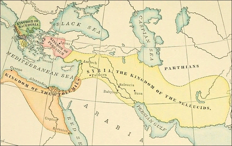 Карта распад империи александра македонского