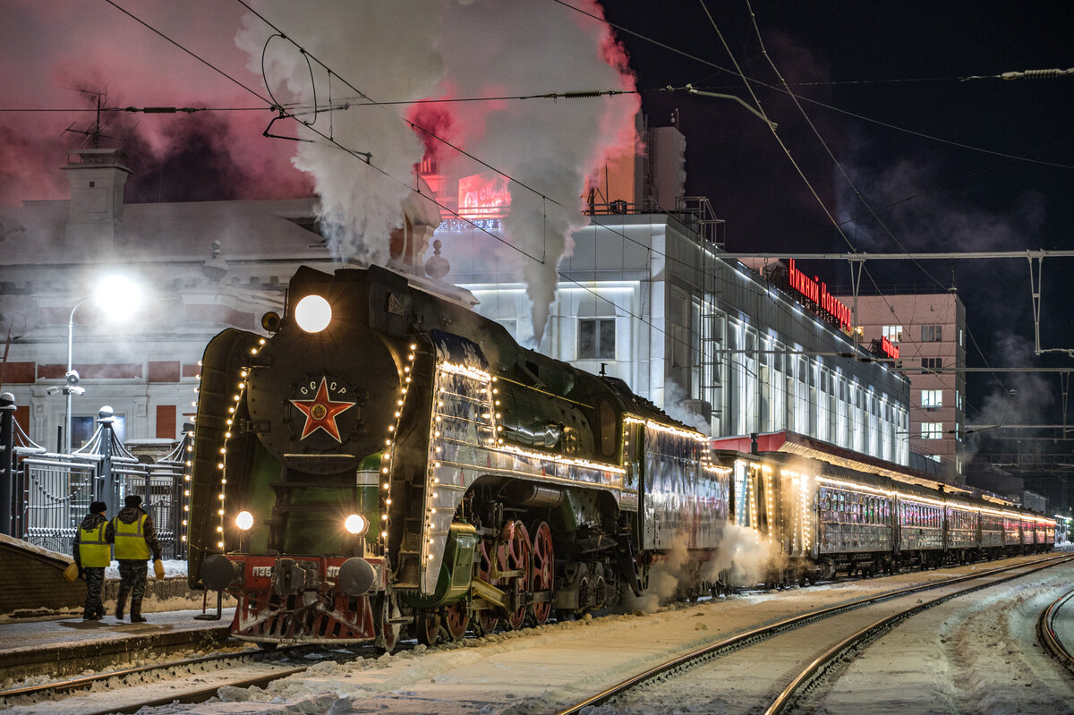 Поезд Деда Мороза в Нижнем Новгороде. Фото: Алексей Уланов