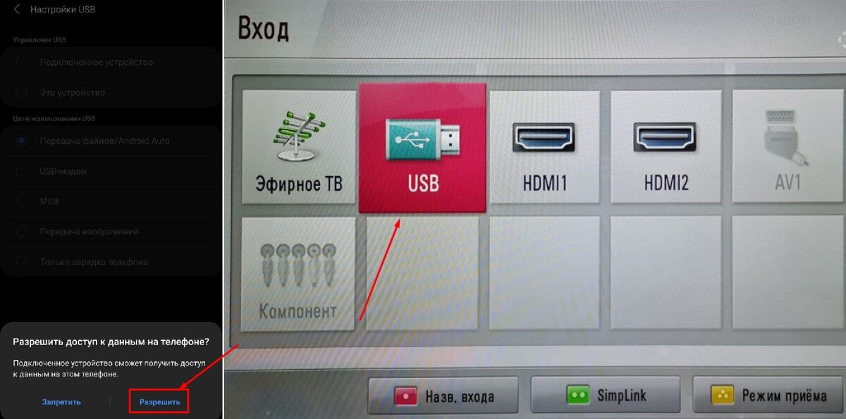 Подключение телефона к ТВ через USB: возможные проблемы