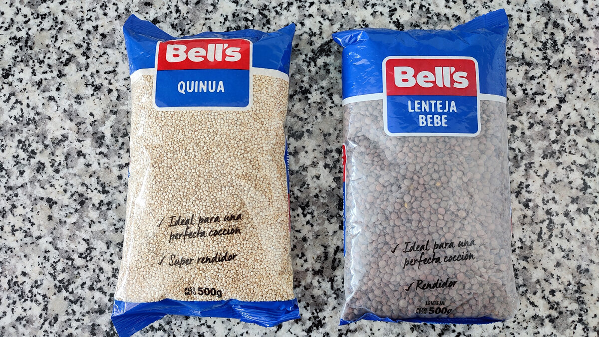 Киноа и чечевица