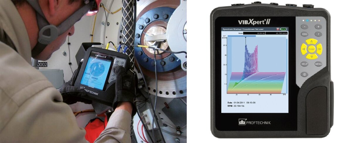 Прибор для вибродиагностики VIBXpert II от компании Pruftechnik.