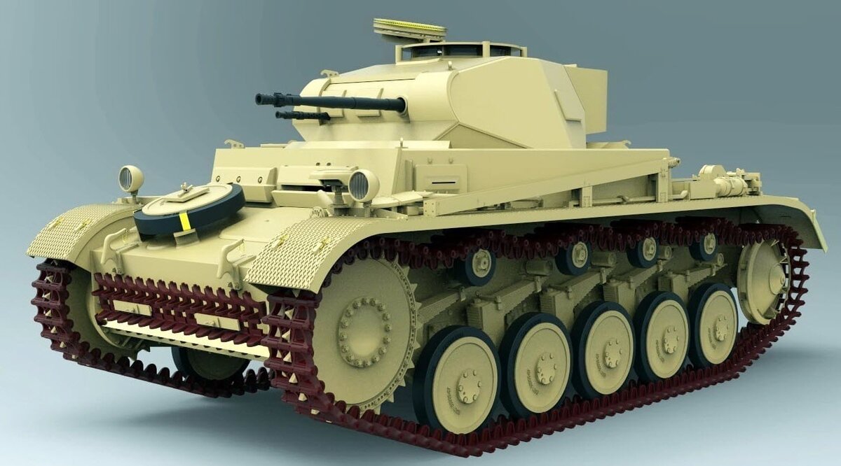 Panzer II Ausf F, 1/16, Gecko models.