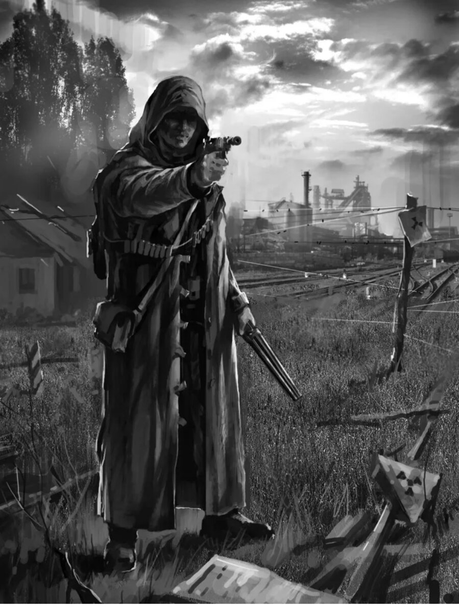 Сталкер последний сталкер темная. Рэд Шухов сталкер. Рэд Шухов сталкер арт.