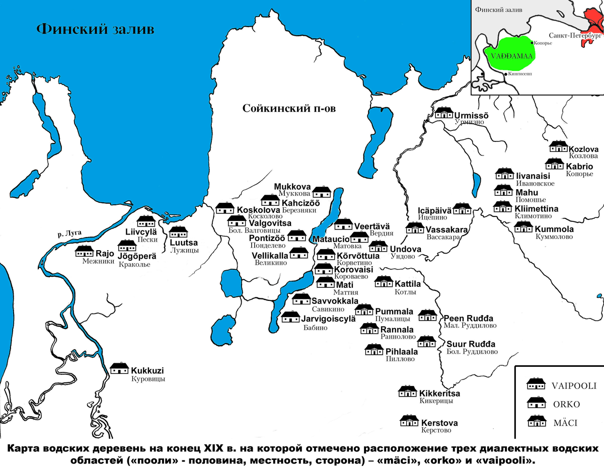 Карта народов ленинградской области