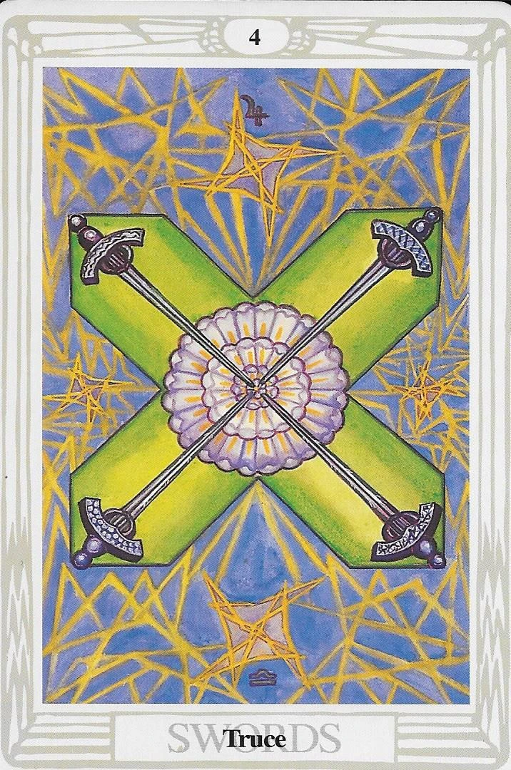 Четверка Мечей Таро Тота/ Е. Котаева 