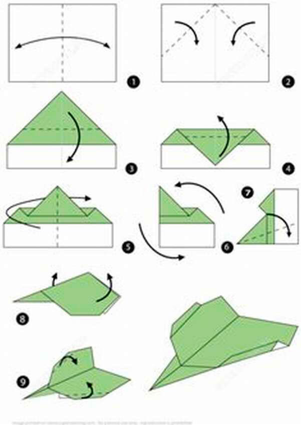 Летающий самолетик из бумаги своими руками: 10 схем