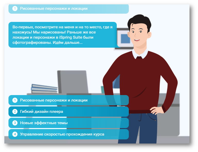 Электронные учебные курсы. Персонажи ispring. Примеры электронных курсов. Темы электронных курсов. Электронный гипермаркет.