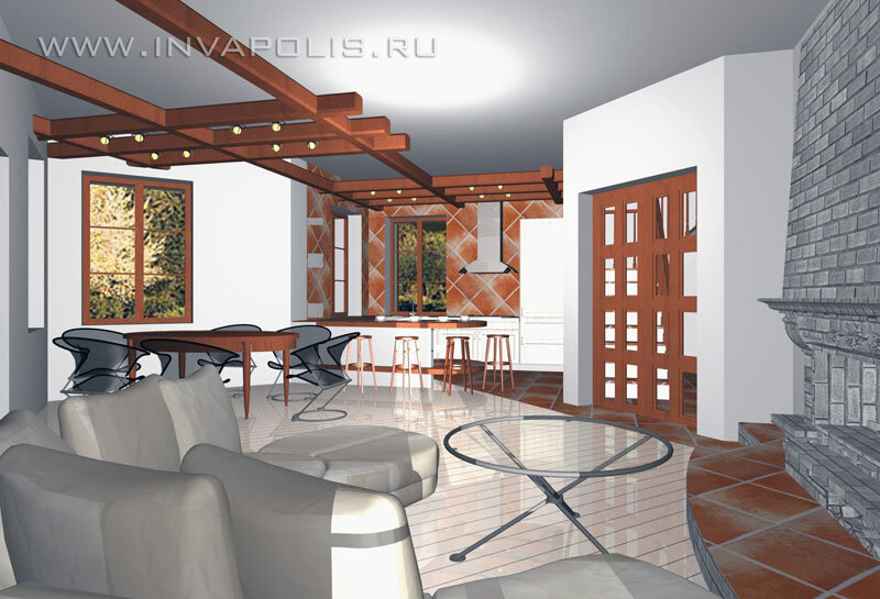 Пространство сложной формы, визуально необычное и интересное