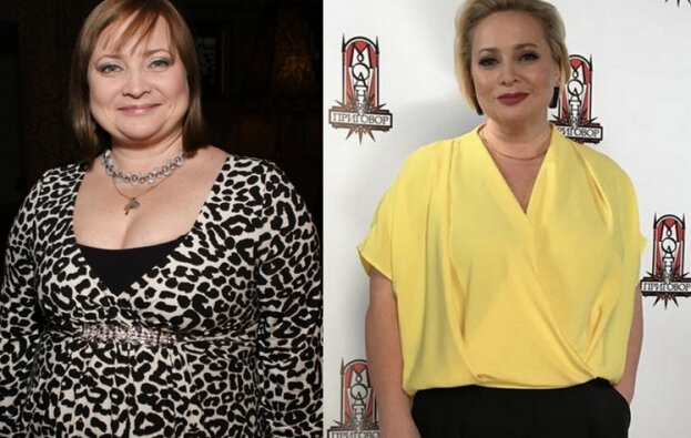 С 56 размера до 50. Взято с сайта https://www.sport-express.ru/zozh/reviews/10-istoriy-aktris-kotorye-silno-pohudeli-chehova-gagarina-kartunkova-bortich-1845308/