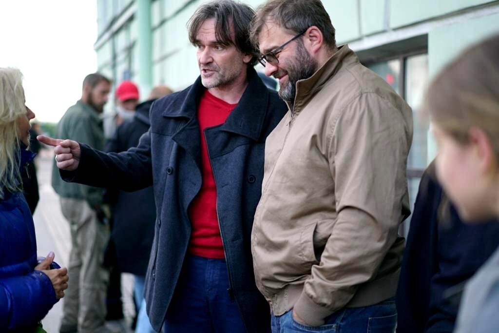 Кадр со съёмочной площадки фильма "Родитель" 