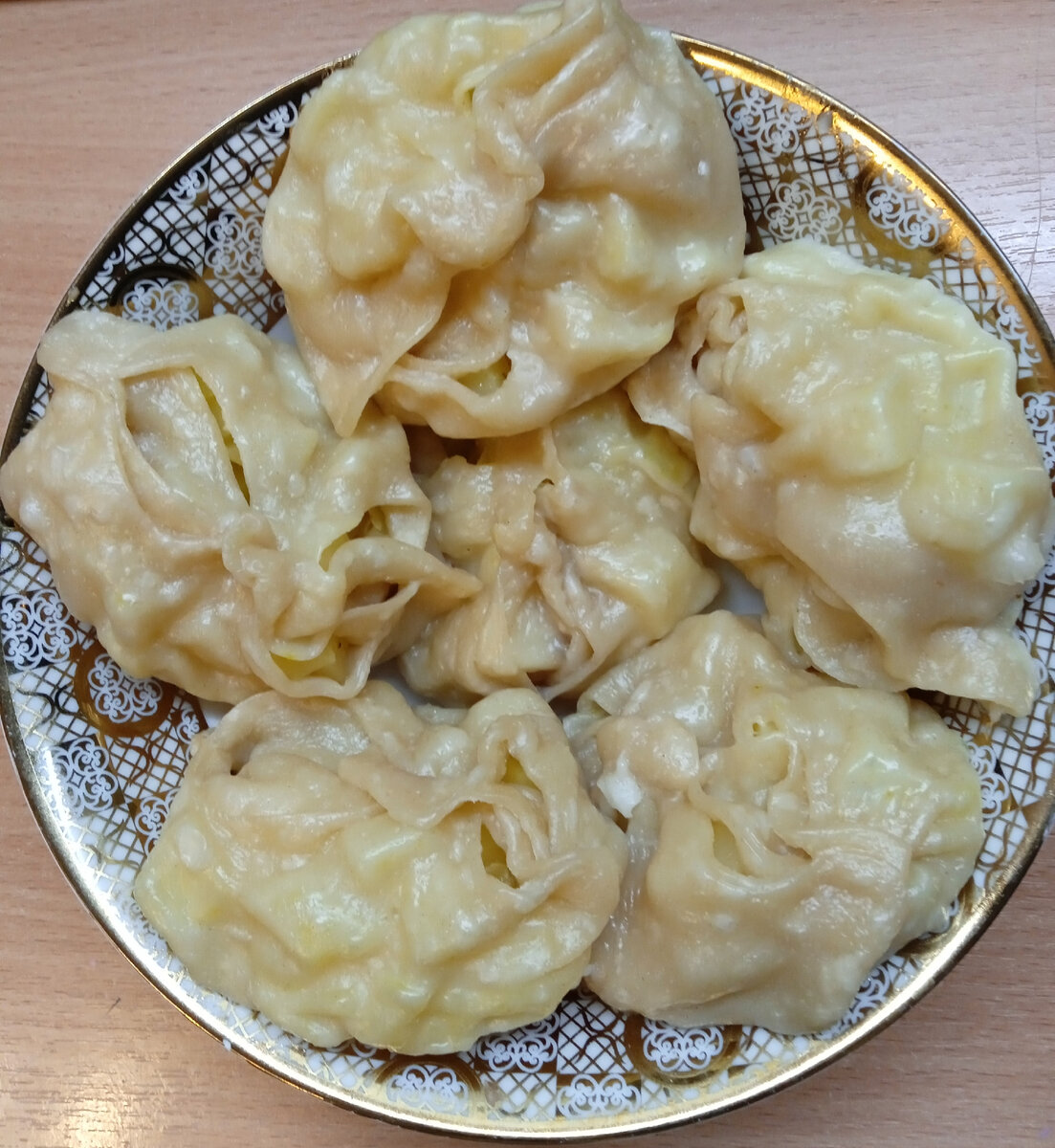 Манты с картошкой