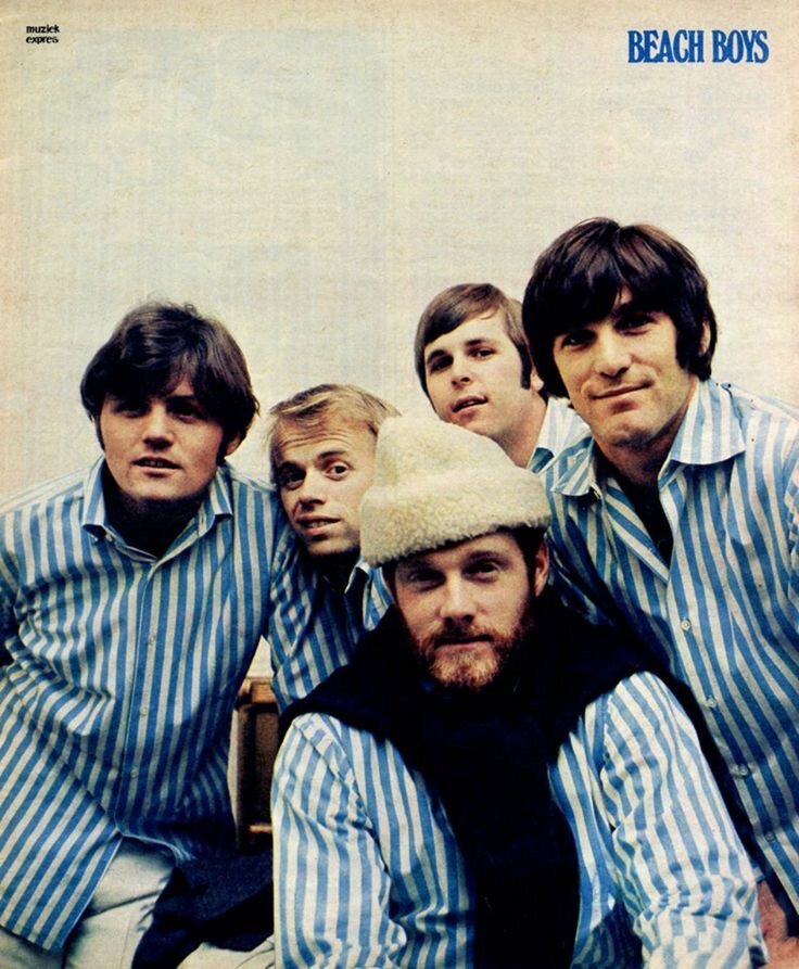 Группа Beach Boys (без Брайана Уилсона) на гастролях в Европе.