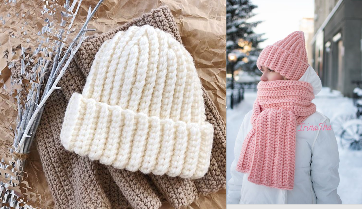 Модные шапки крючком для женщин на зиму (схемы и описание бе�сплатно)