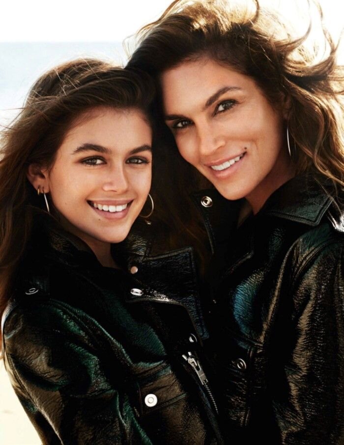 
Кайя Гербер и Синди Кроуфорд