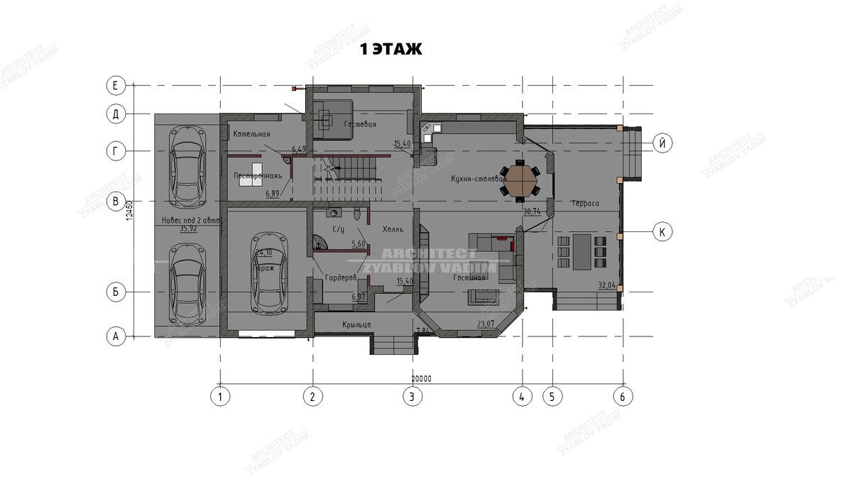 План 1-го этажа